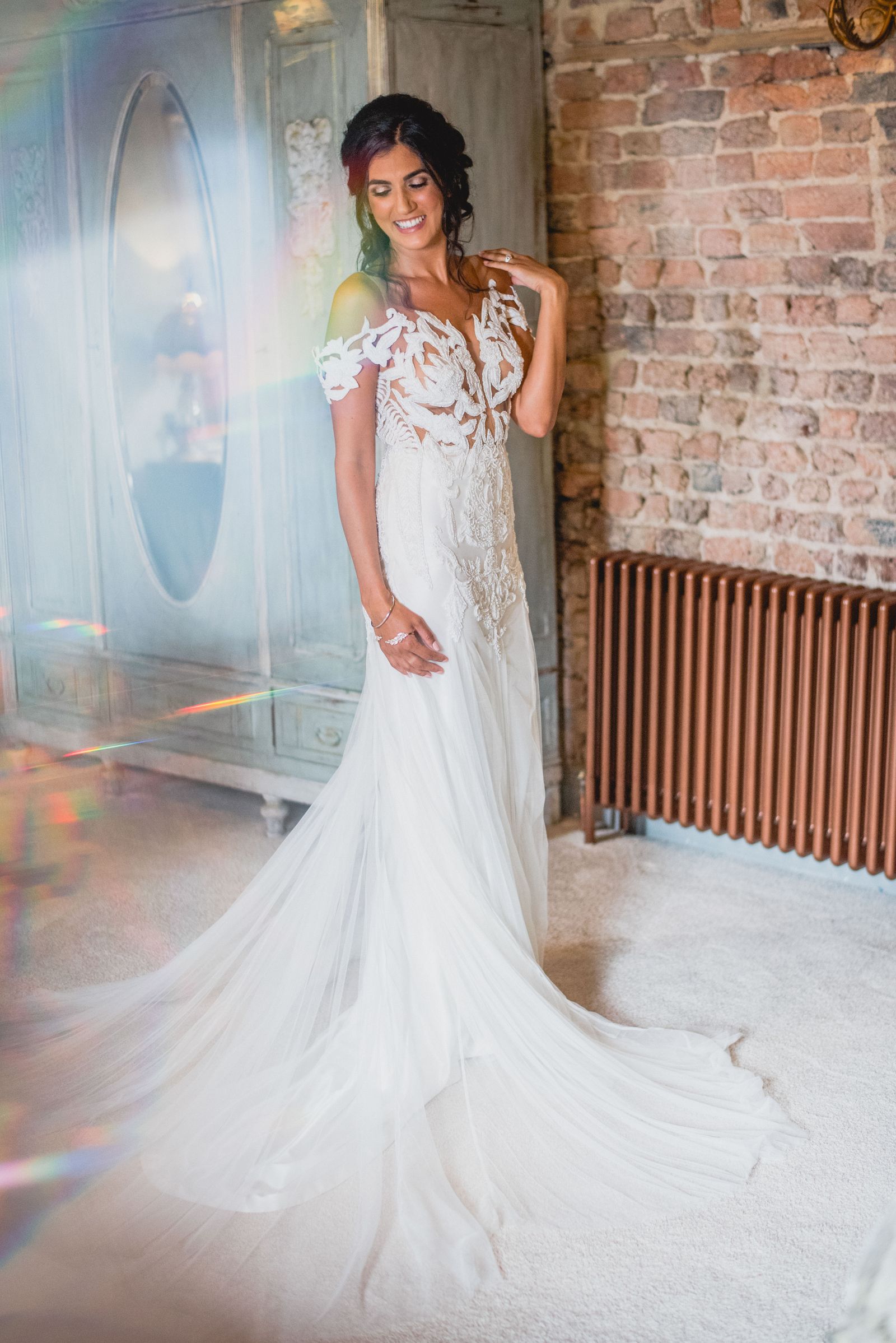 A photo of the bride